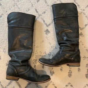 Frye Tall Black Boots, size 8